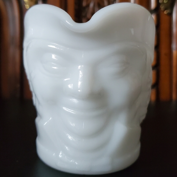 1950's Toby Jug / Pitcher / Creamer White Milk Glass by Federal Glass Ohio - Picture 3 of 8